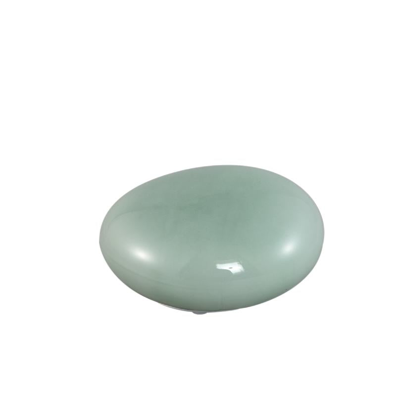 Shalon Mint Groen Steen LED Licht Oplaadbaar Set van 4 7x14x12.5 cm
