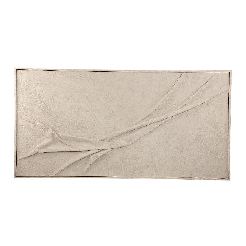 Dizze Zand Wandpaneel Canvas Textile Wave L 82.5x162.5x5 cm