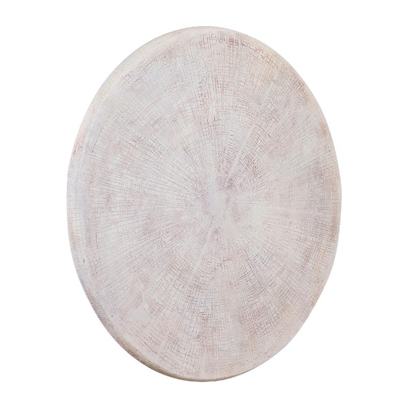 Raizo Beige Aluminium Textuur Wandpaneel Rond L 81x81x2.5 cm