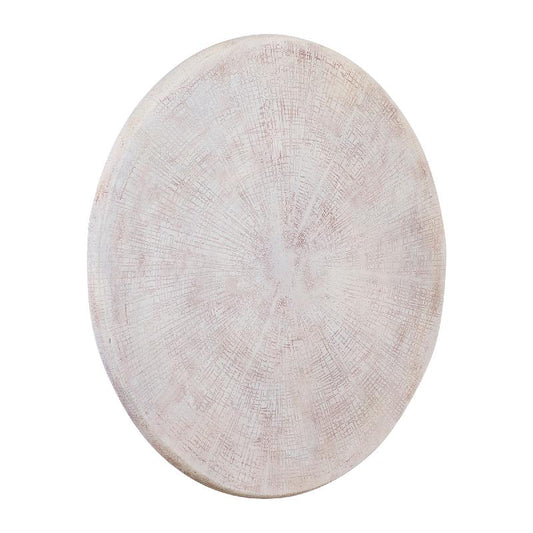 Raizo Beige Aluminium Textuur Wandpaneel Rond L 81x81x2.5 cm
