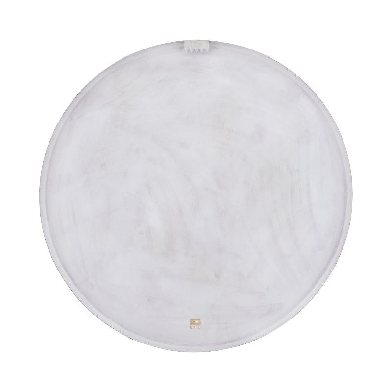 Raizo Beige Aluminium Textuur Wandpaneel Rond L 81x81x2.5 cm