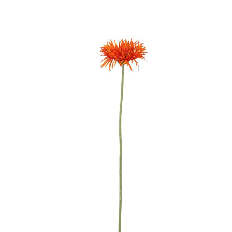 Gerbera Bloem Oranje Kunstbloem - Set van 12 55x12x9 cm