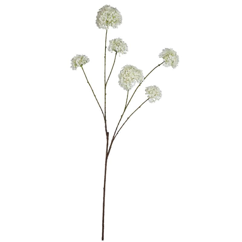 Twig Plant Witte Angelica Bloemenspray - Set van 12 112x61x32 cm