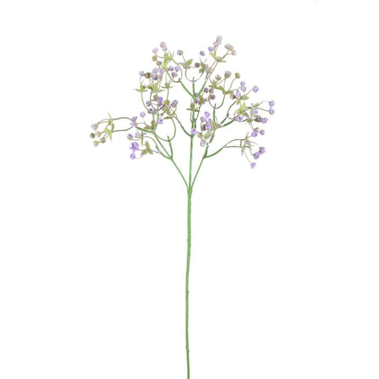 Twig Plant Paarse Gypsophila Spray - Set van 12 63x23x23 cm