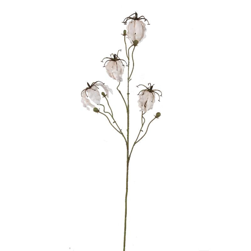 Garden Flower Crème Gedroogde Look Gloriosa Bloem - Set van 12 90x33x19 cm