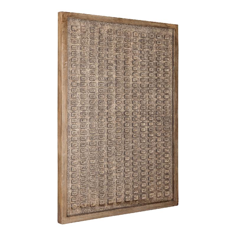 Sierre Bronzen MDF Wandpaneel Met Glas L 120x90x5 cm