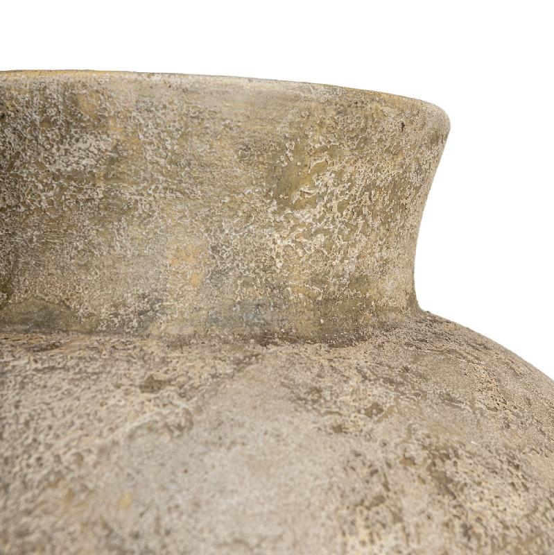 Gisel Beige Cement Fiber Big Jar Pot High 165x75x75 cm
