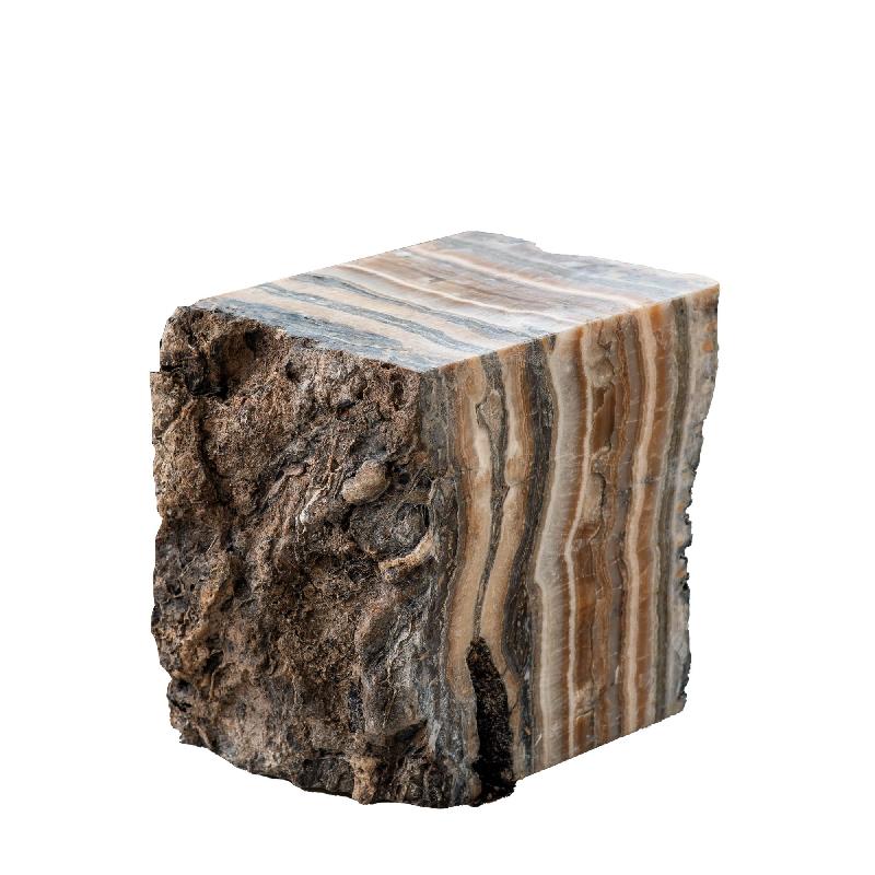Keydan Natuurlijke Onyx Lapis Zuil Met Ruw Oppervlak 45x30x30 cm