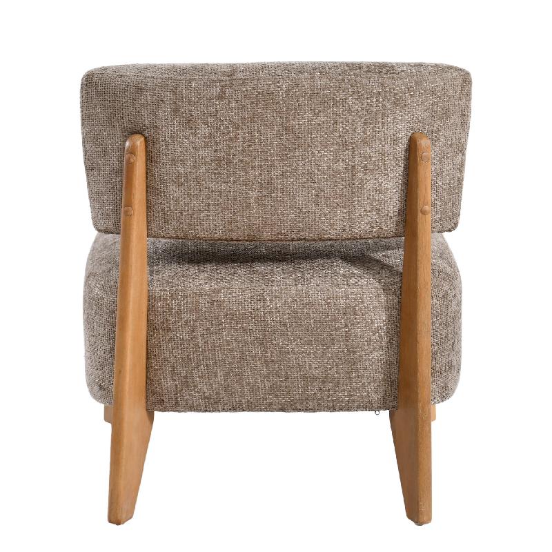 Vale Taupe Fauteuil Legacy 3 Mink Rubberhout 75x73x66.5 cm