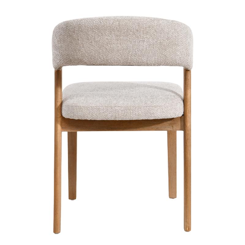 Kael Taupe Fauteuil Legacy 3 Mink Rubber Wood Set van 2 80x58x51.5 cm