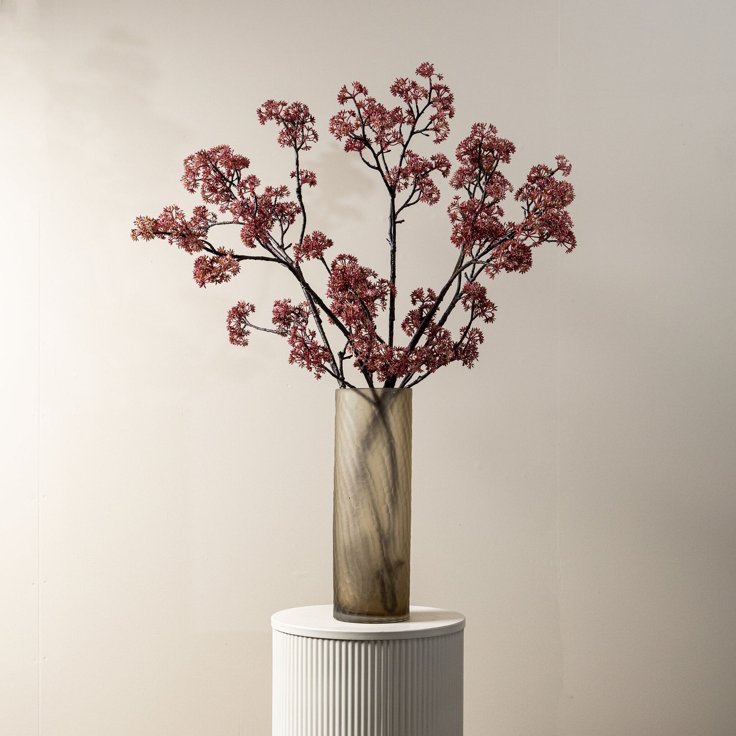Twig Plant Roze Kornoelje Spray Set van 6 Stuks 110x45x8 cm