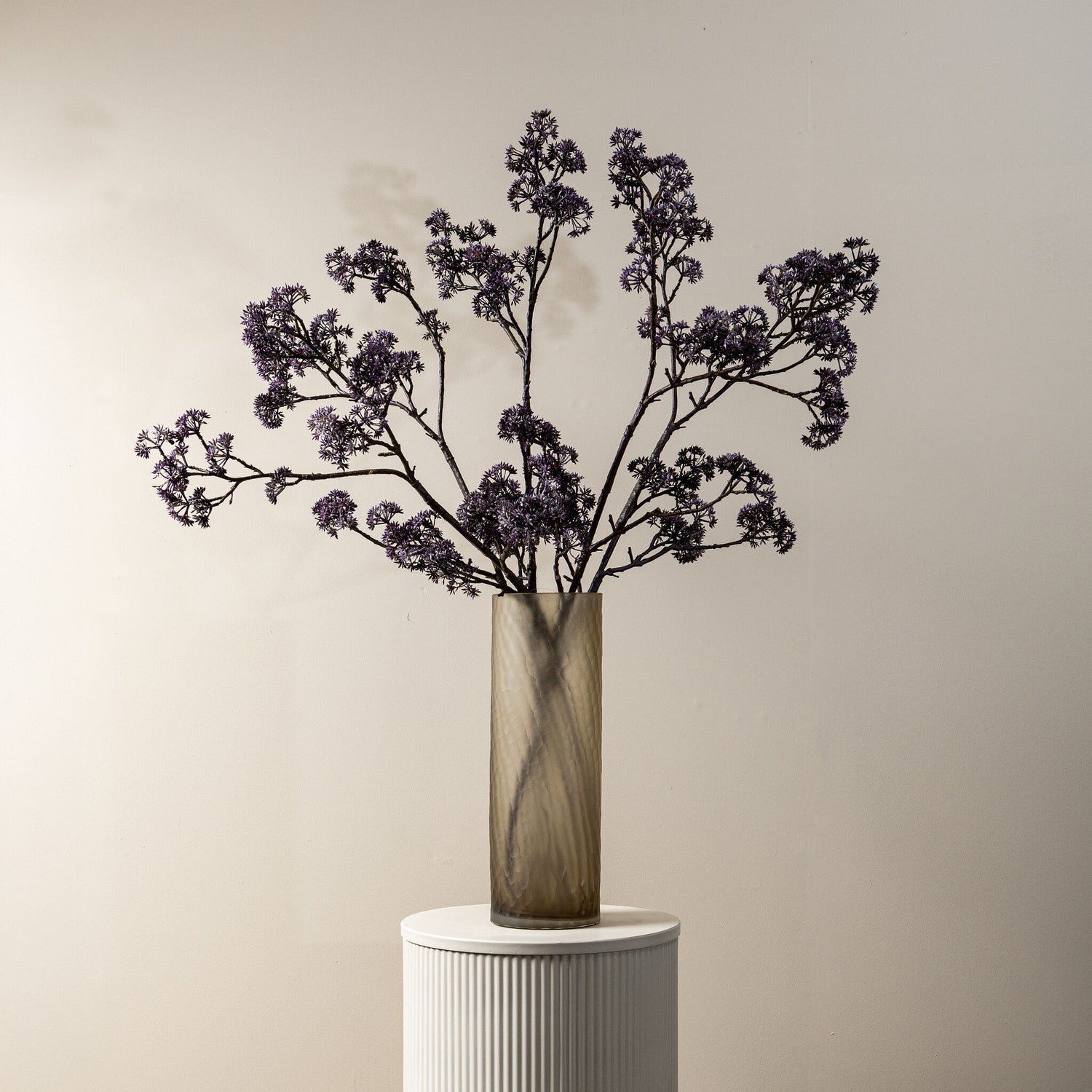 Twig Plant Donkerpaarse Kornoelje Spray - Set van 6 110x45x8 cm