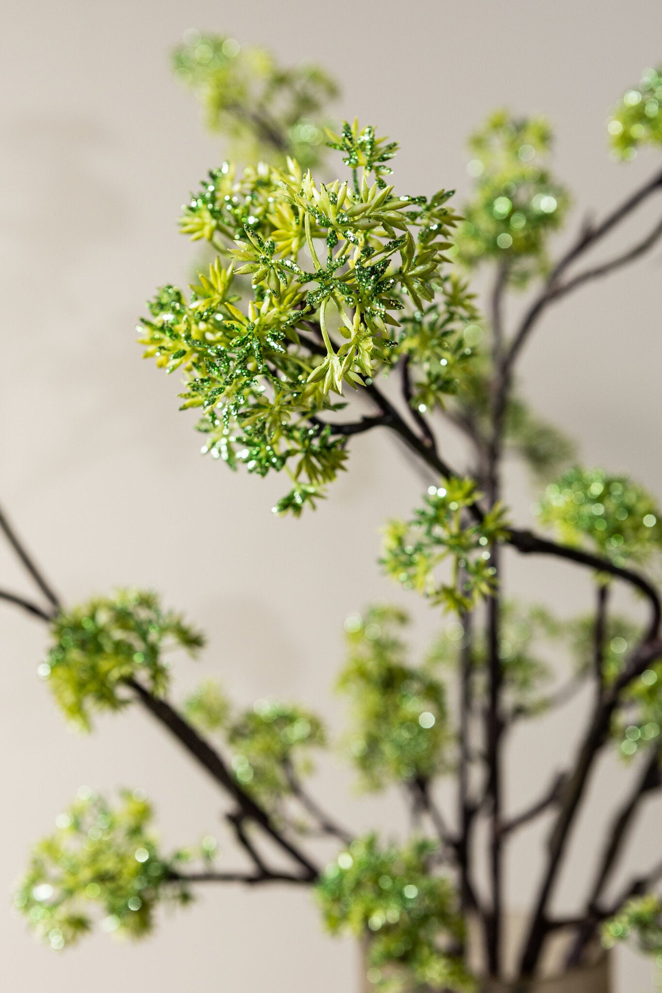 Twig Plant Groene Kornoelje Spray Set van 6 Stuks 110x45x8 cm