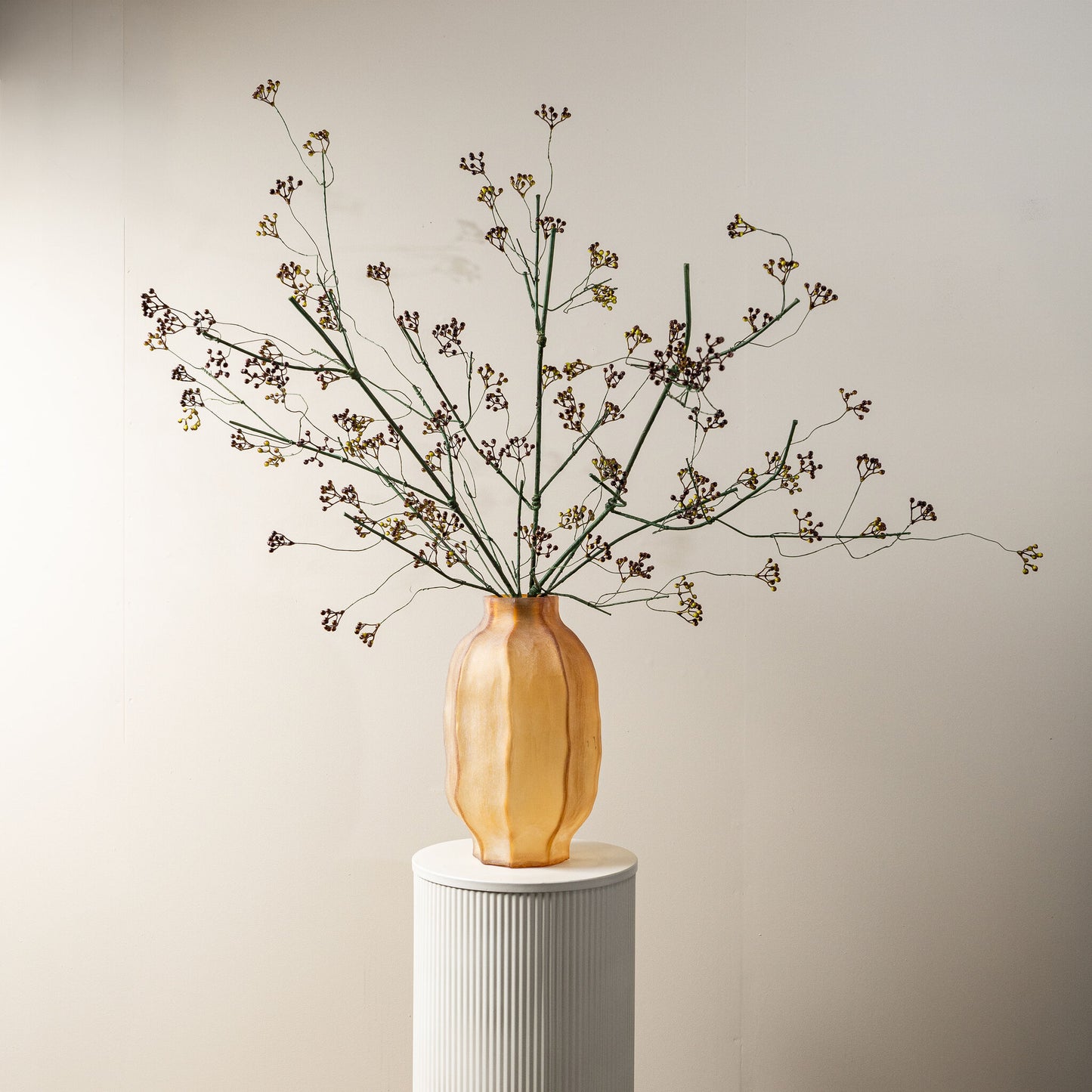 Berry Plant Mos Groen Smilax China Spray - Set van 6 110x55x15 cm
