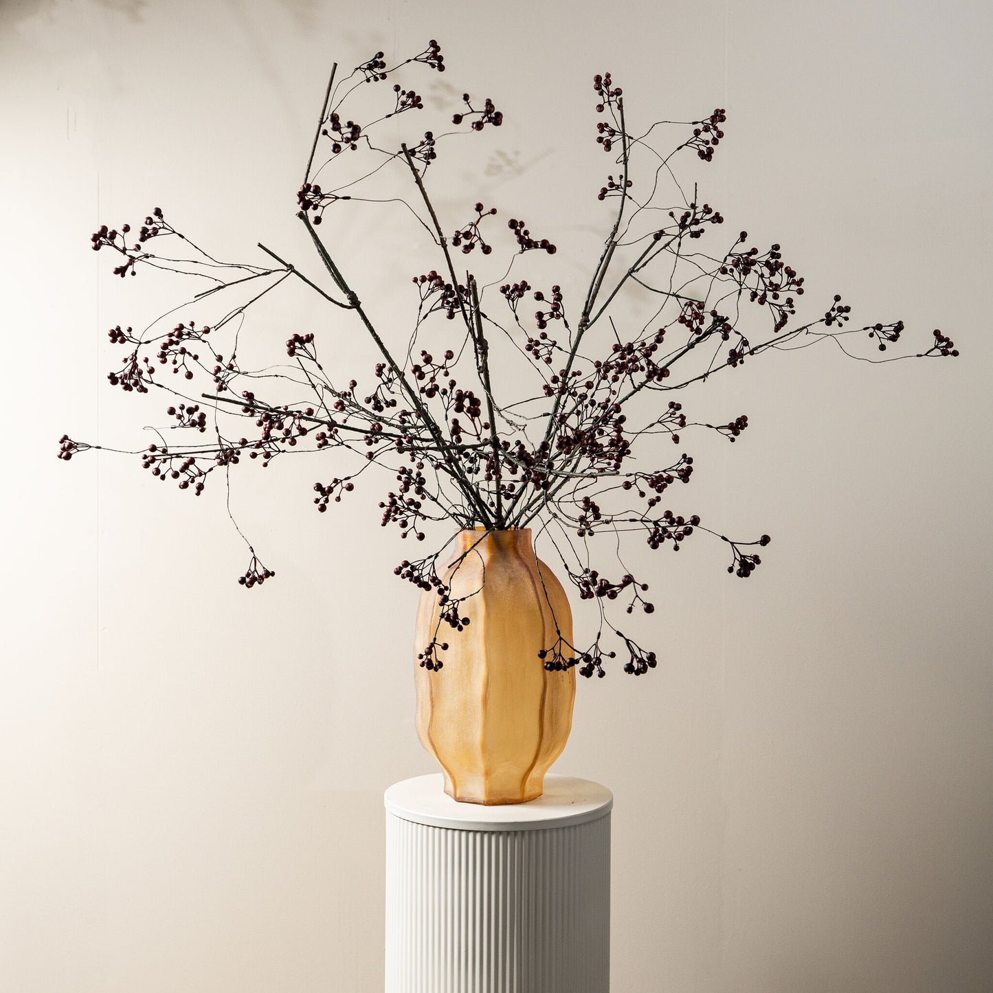 Berry Plant Donkerbruin Smilax China Spray - Set van 6 110x55x15 cm
