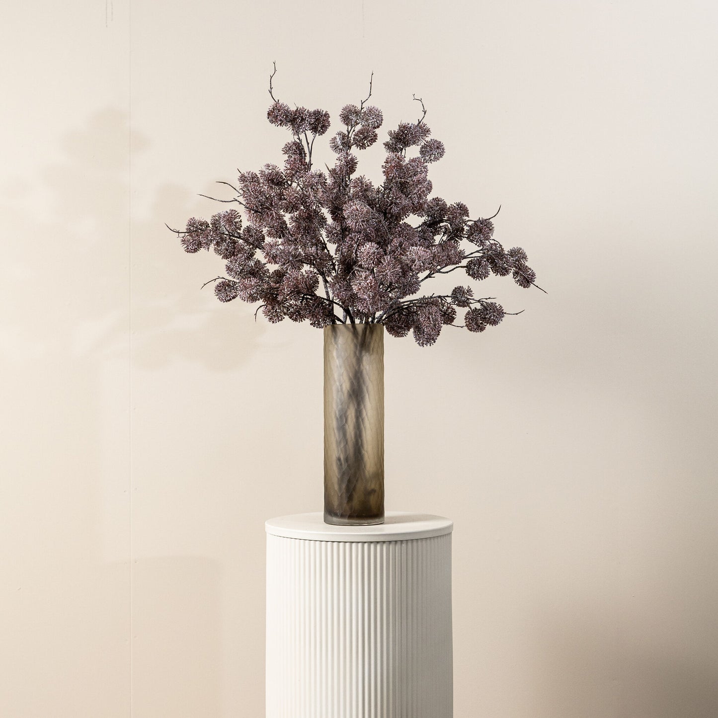 Twig Plant Roze Pom Pom Spray - Set van 12 91x50x32 cm