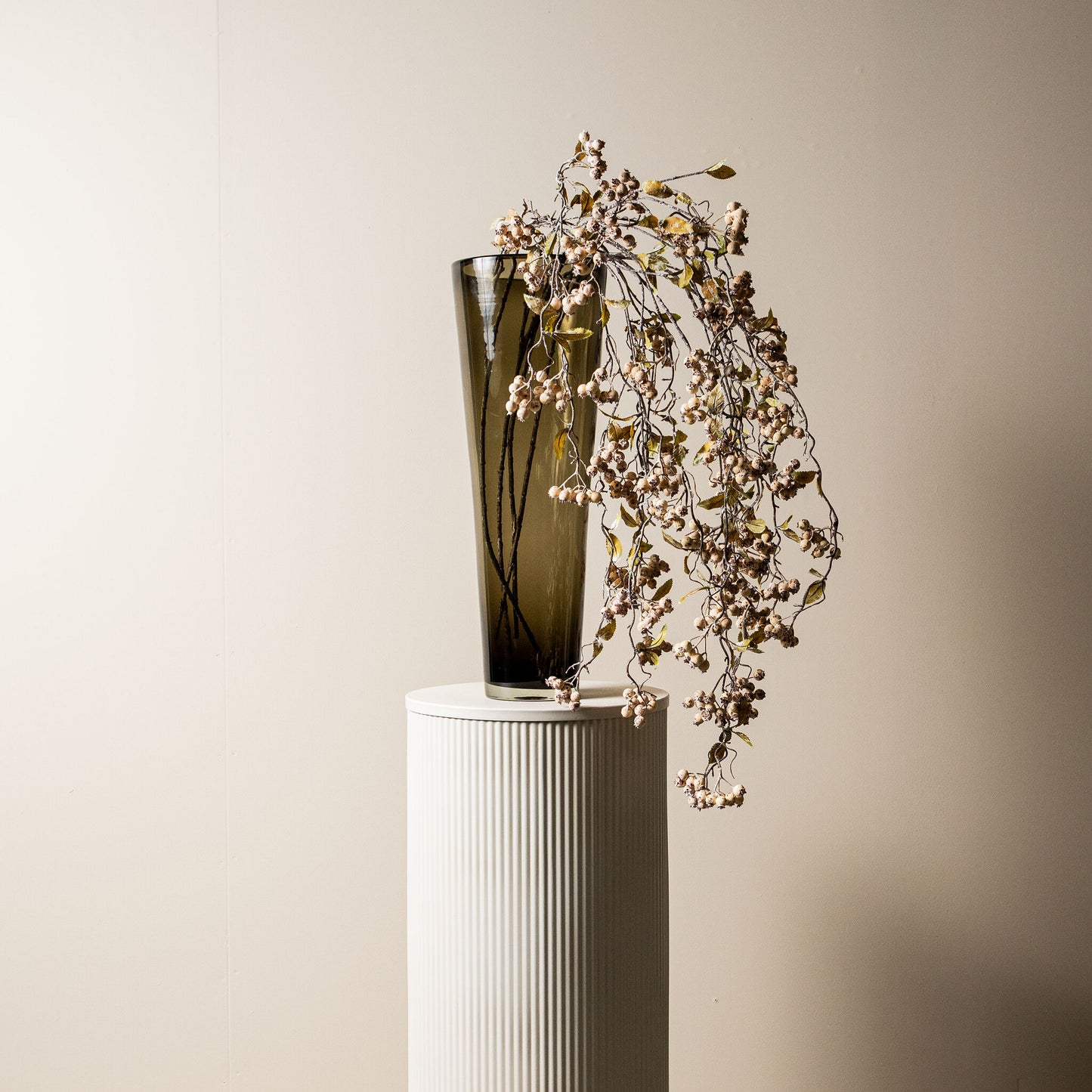 Berry Plant Rozebottel Beige - Set van 12 145x98x50 cm