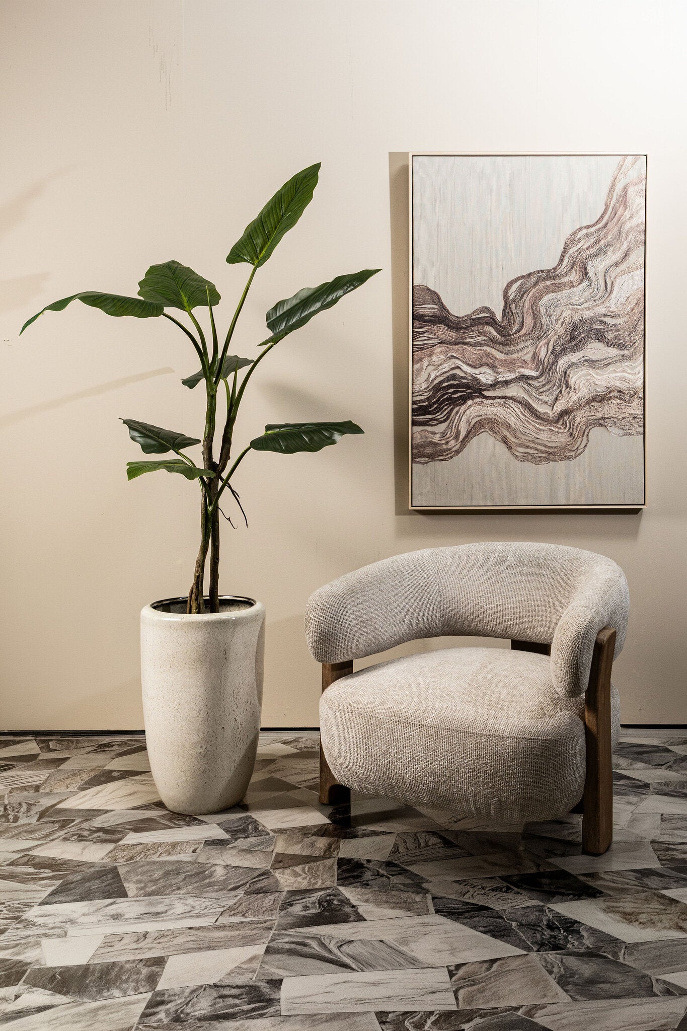 Leaves Plant Groene Philodendron In Zwarte Pot S 130x45x45 cm