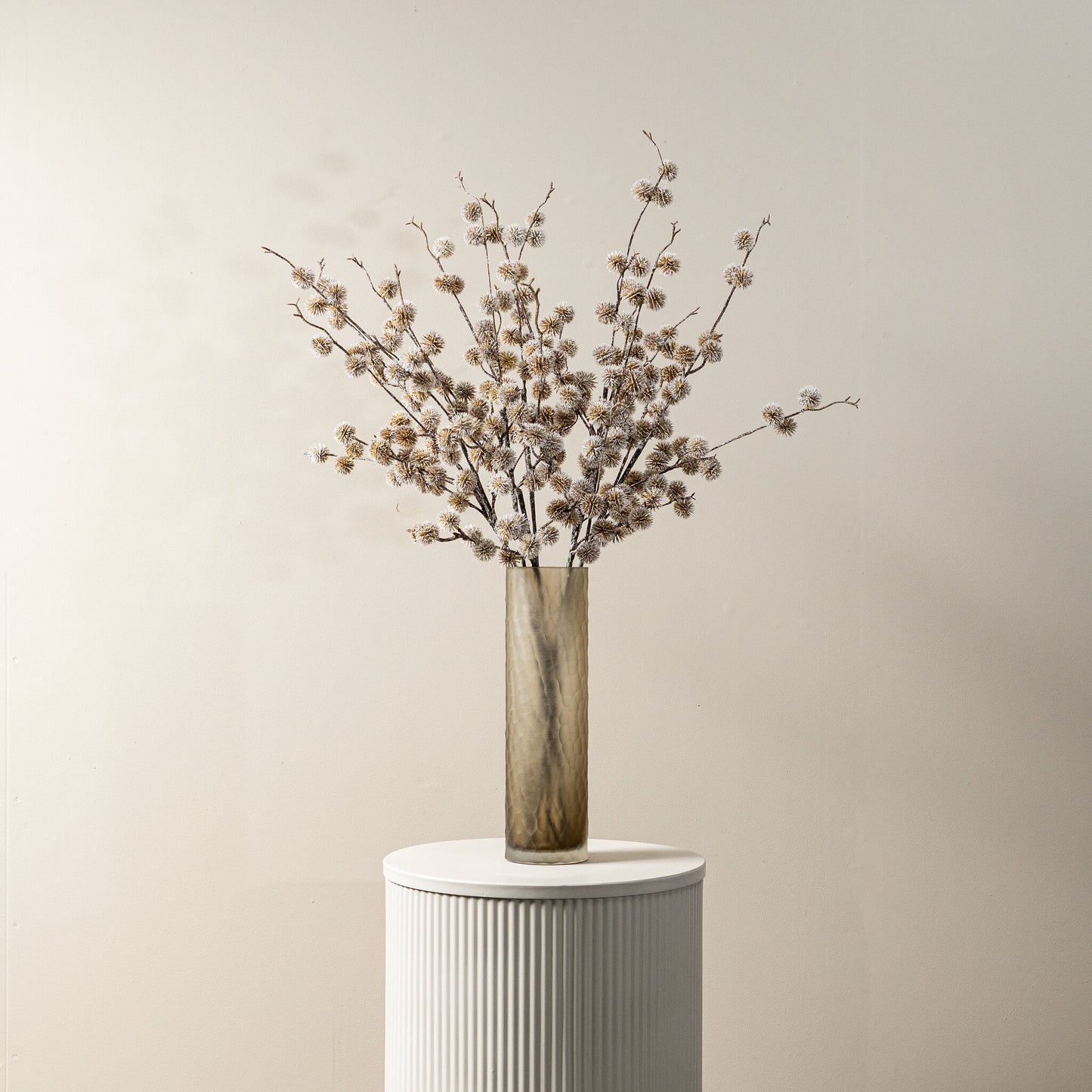 Twig Plant Lichtbruin Dennenballen Spray - Set van 12 90x44x23 cm