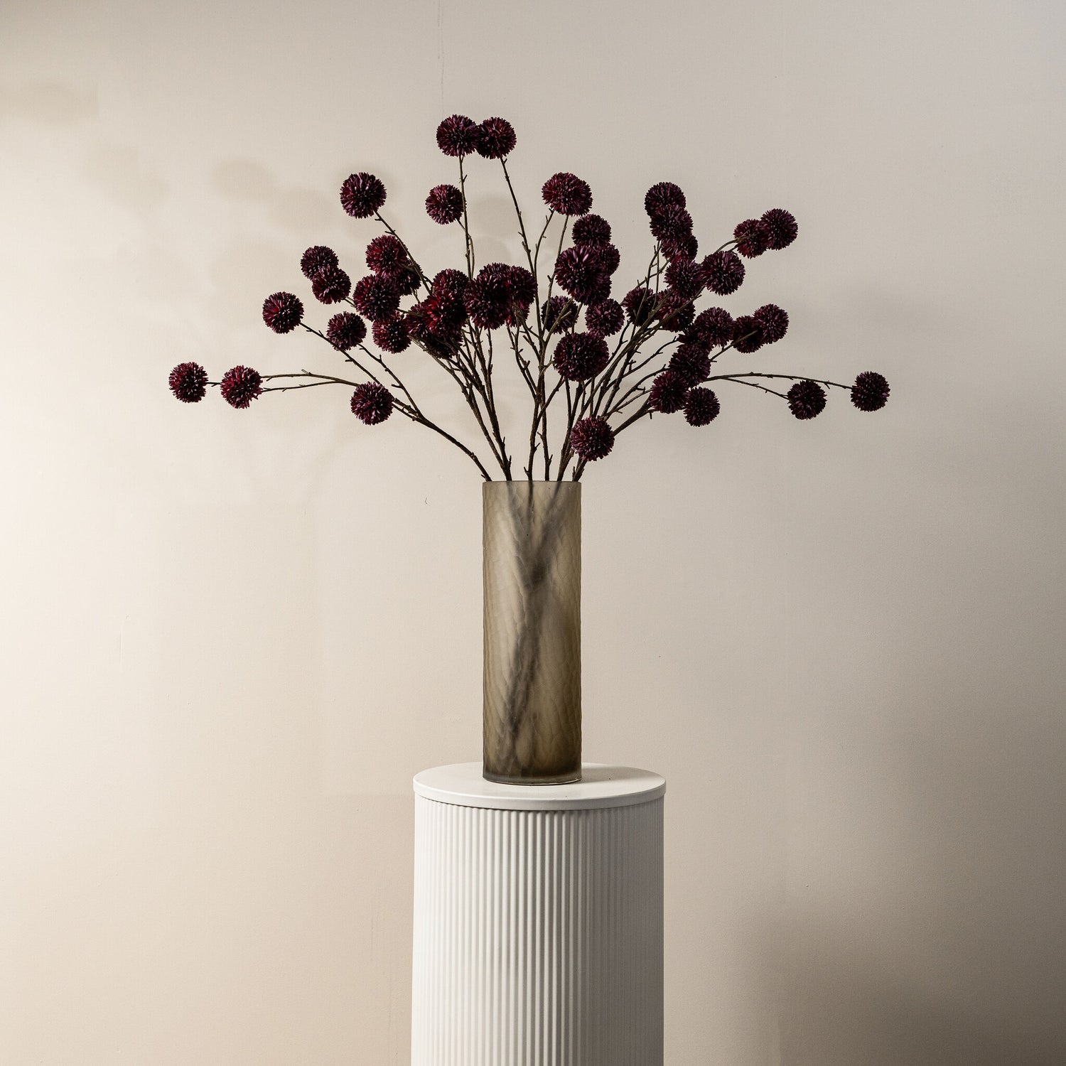 Garden Flower Rode Chrysant Bolspray - Set van 6 89x45x20 cm