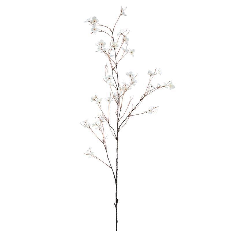 Twig Plant Cream Wild Flower Spray - Set van 12 Stuks 110x63x30 cm
