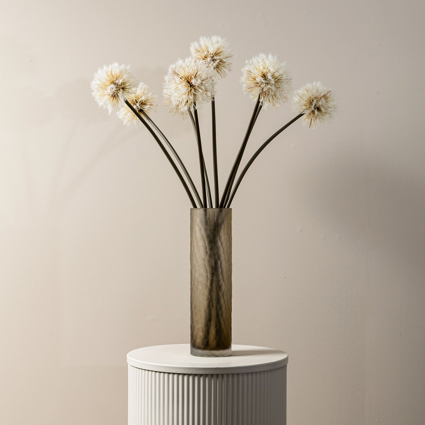 Twig Plant Crème Paardenbloem Stengel - Set van 12 75x12x12 cm
