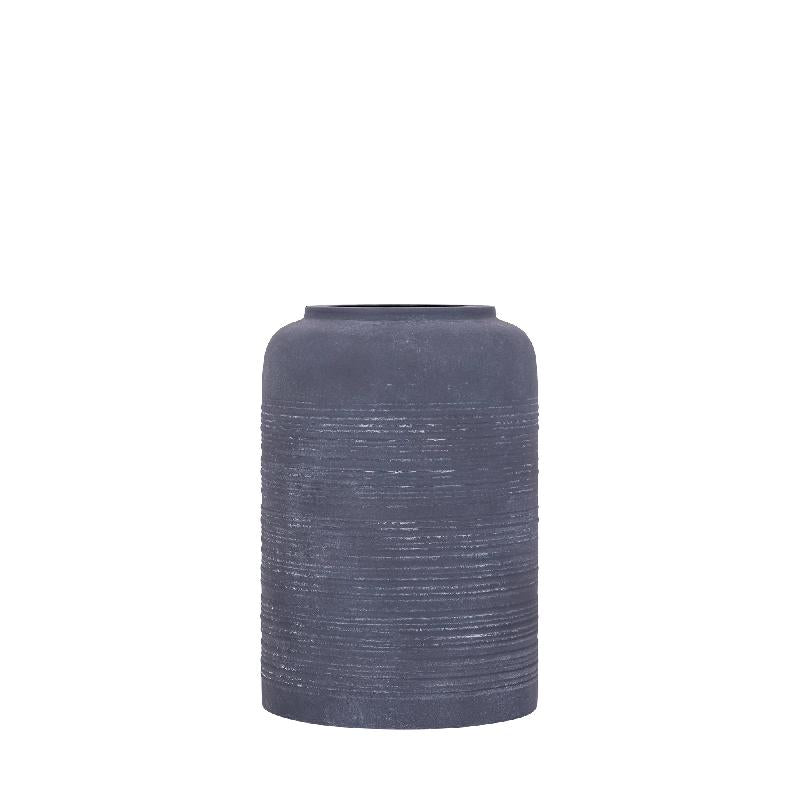 Lavada Antraciet Ijzeren Boerenpot Hoog S 35x24x24 cm