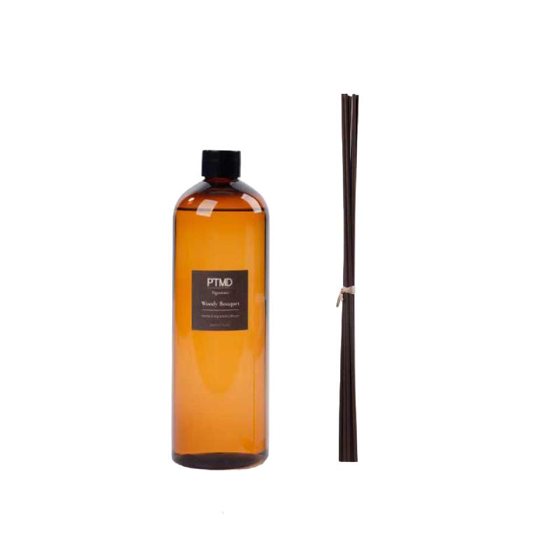 PTMD Signature Navulling Huisparfum Woody Bouquet 500ml Set van 6 Stuks 38x6.5x6.5 cm