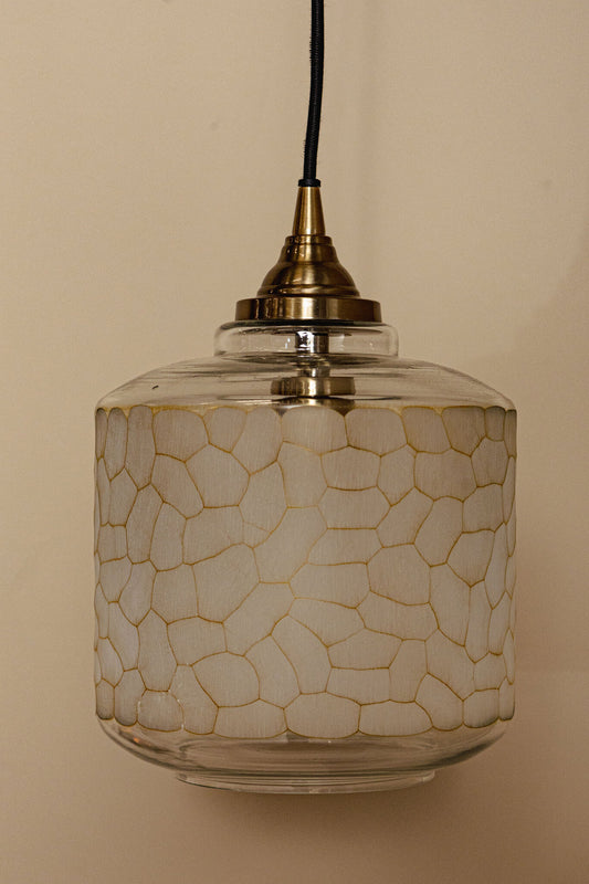 Nore Helder Geslepen Glazen Hanglamp Klein 25x20x20 cm
