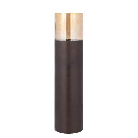 Moreno Donkerbruin Ijzeren Vloer Windlicht Glas L 127x25x25 cm