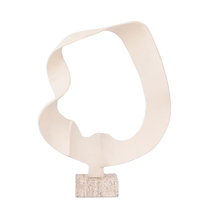 Vae Beige Gietaluminium Golf Travertijn Voet L 43x33x10 cm