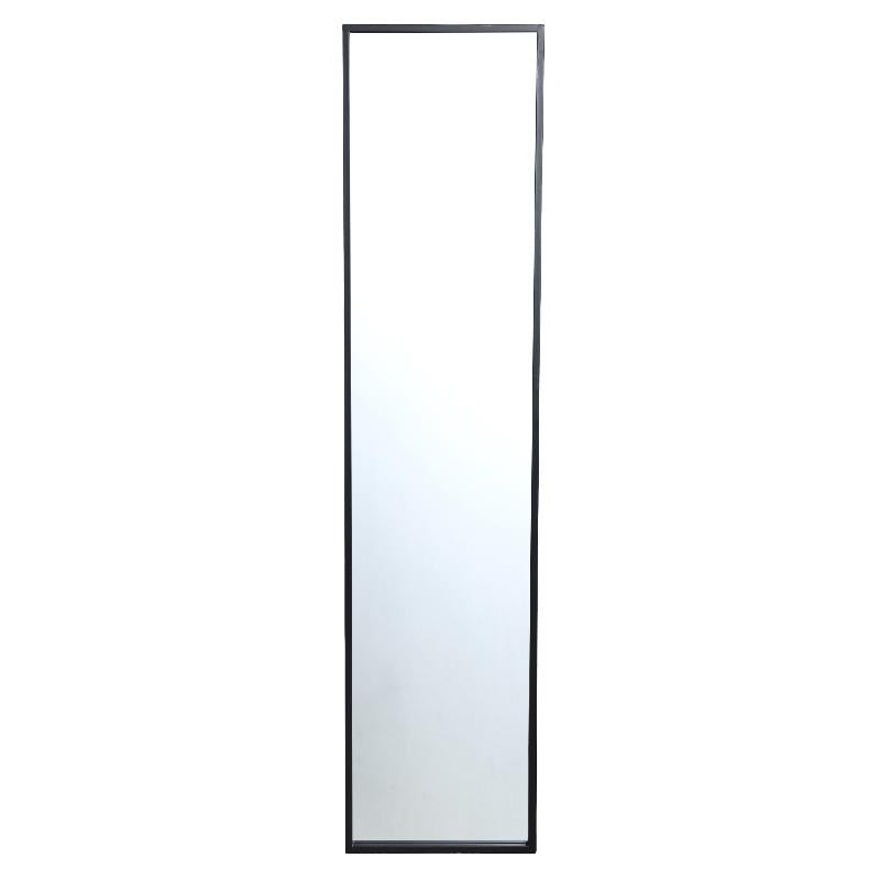 Gracy Zwarte Ijzeren Rechthoekige Spiegel Helder 170x40x5 cm