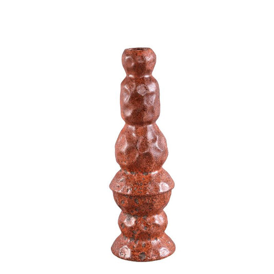 Kirsey Bordeaux Keramische Vaas Onregelmatige Vorm Set van 2 Stuks 45.5x14.5x14.5 cm