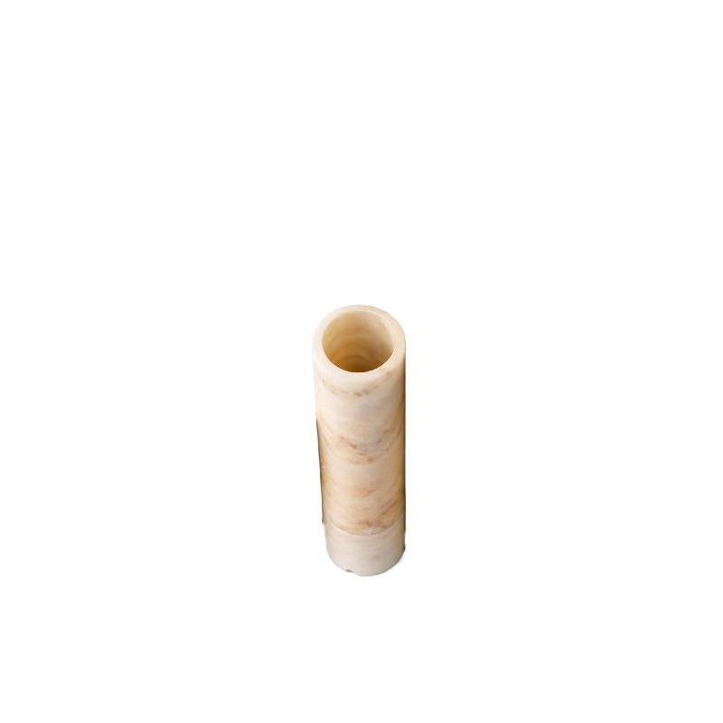 Lakira Wit Onyx Hoog Windlicht M 40x10x10 cm