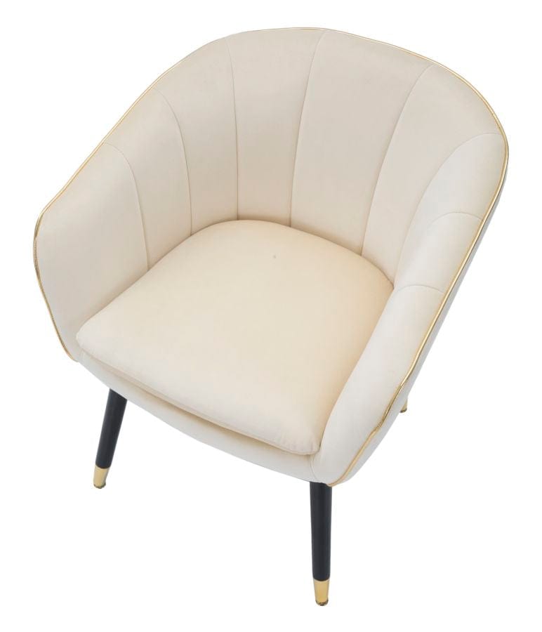 Mauro Ferretti ARMCHAIR PARIS CREMA/GOLD CM 62X58X78