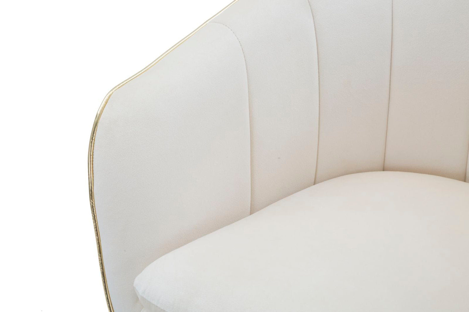 Mauro Ferretti ARMCHAIR PARIS CREMA/GOLD CM 62X58X78