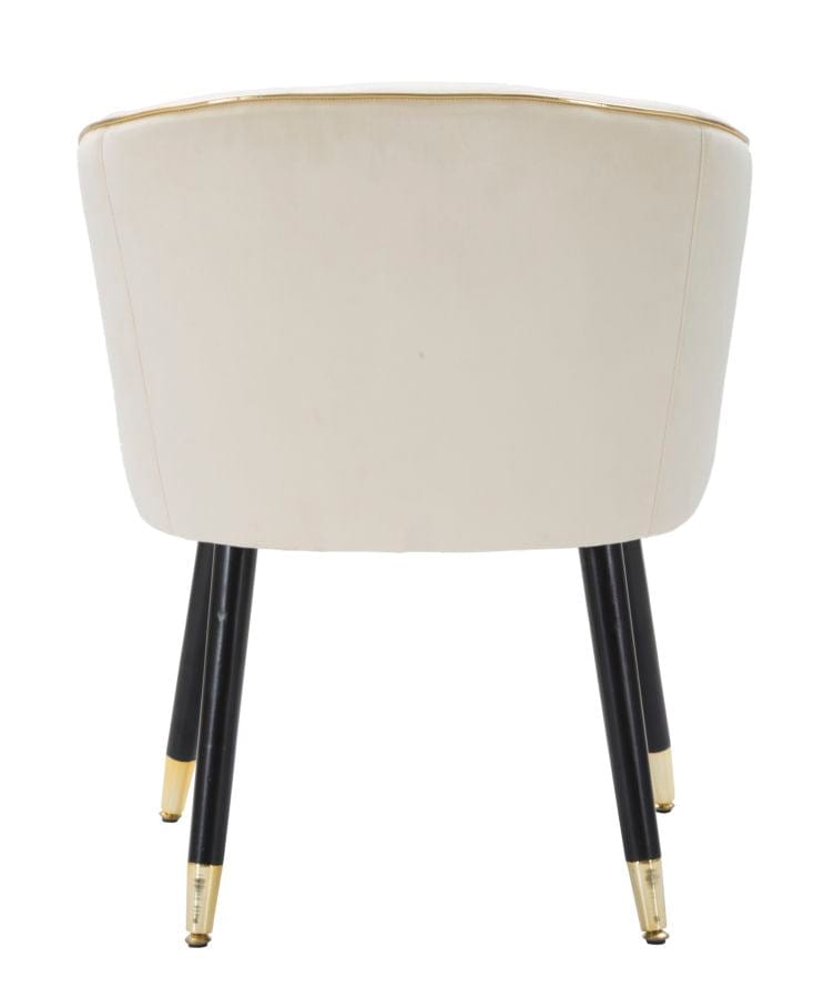Mauro Ferretti ARMCHAIR PARIS CREMA/GOLD CM 62X58X78