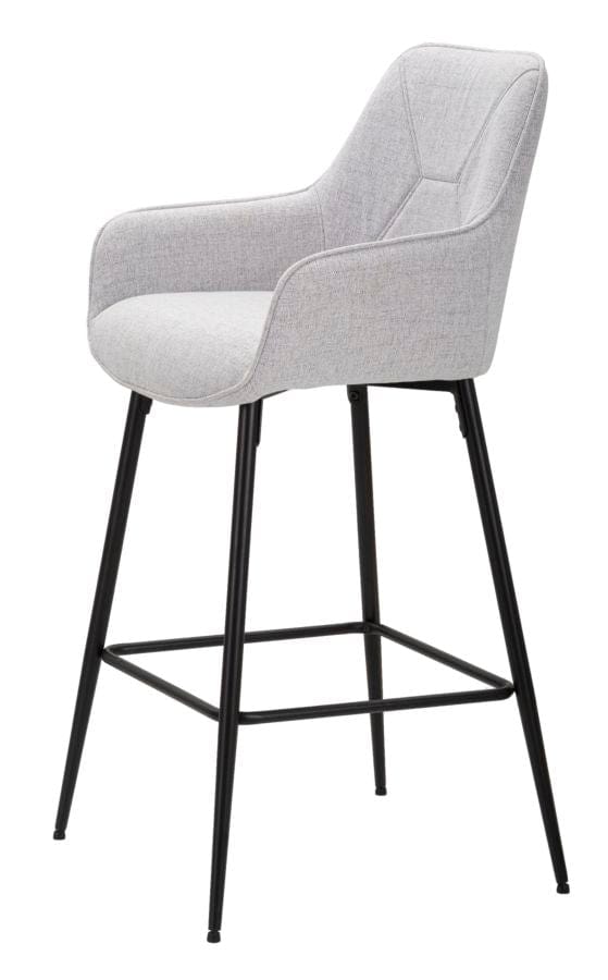 Mauro Ferretti BAR STOOL GREY SET 2 PCS CM 55X55X109