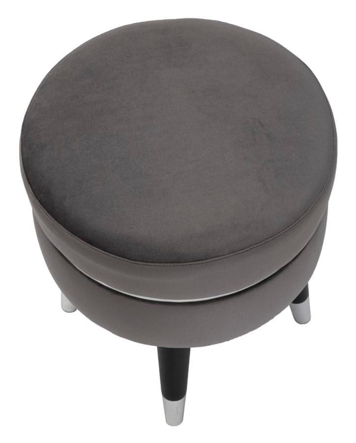 Mauro Ferretti BAR STOOL PARIS GRIGIO/SILVER CM Ø 35X40,5