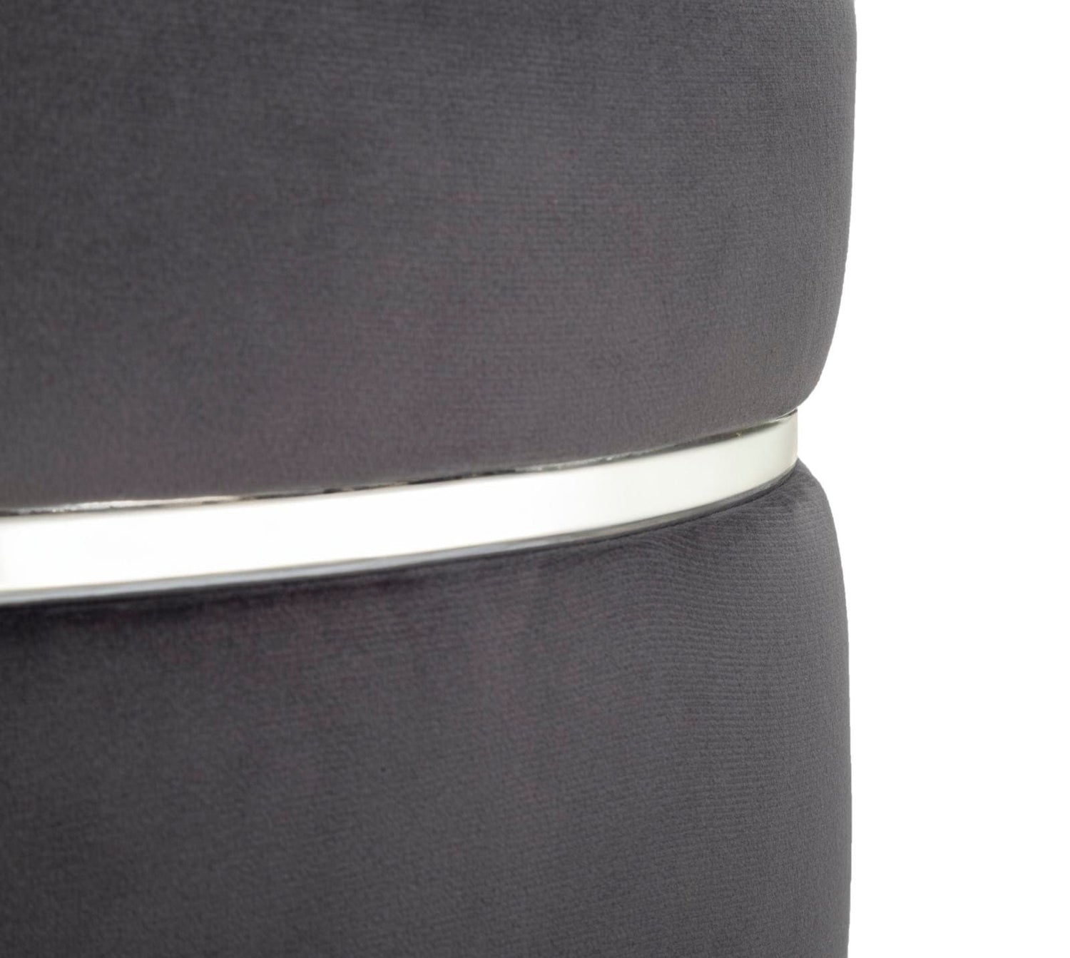 Mauro Ferretti BAR STOOL PARIS GRIGIO/SILVER CM Ø 35X40,5