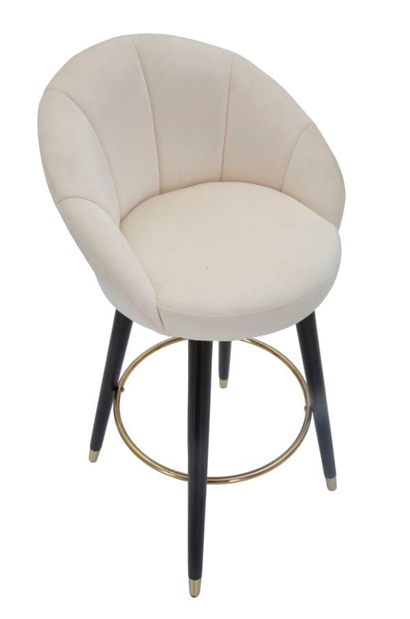 Mauro Ferretti BAR STOOL PRAGUE CREMA CM 55X56X104