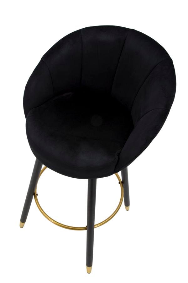 Mauro Ferretti BAR STOOL PRAGUE NERO CM 55X56X104