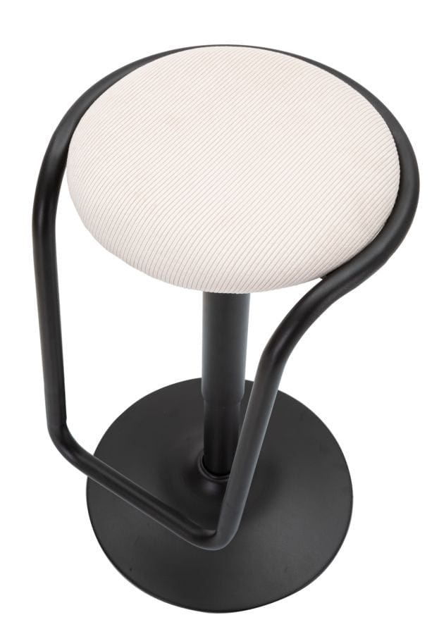 Mauro Ferretti BAR STOOL WITH LIFT DESTINY WHITE CM Ø 41X61-83