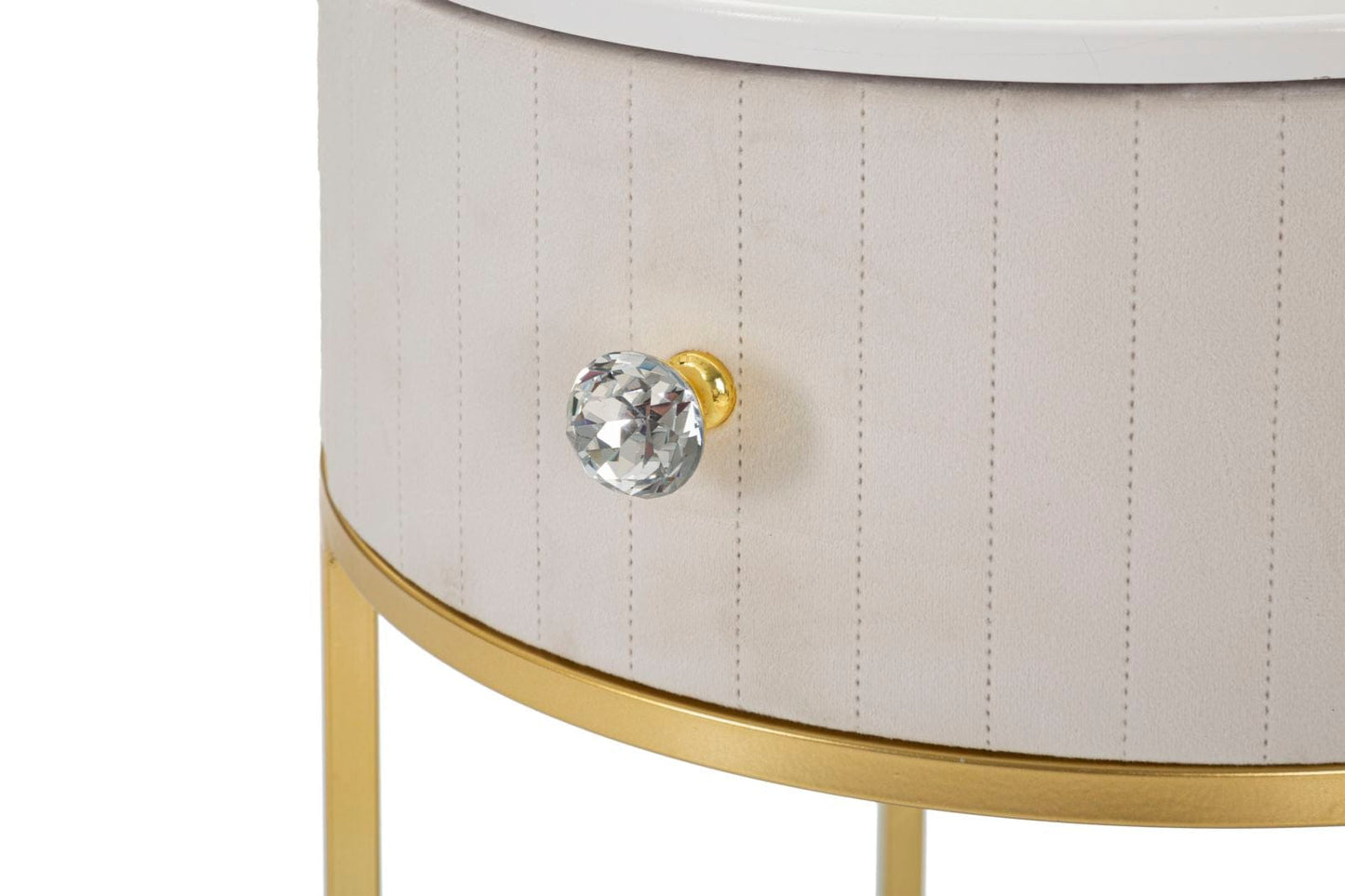 Mauro Ferretti BED SIDE MONTPELLIER CREAM CM Ø 42X48