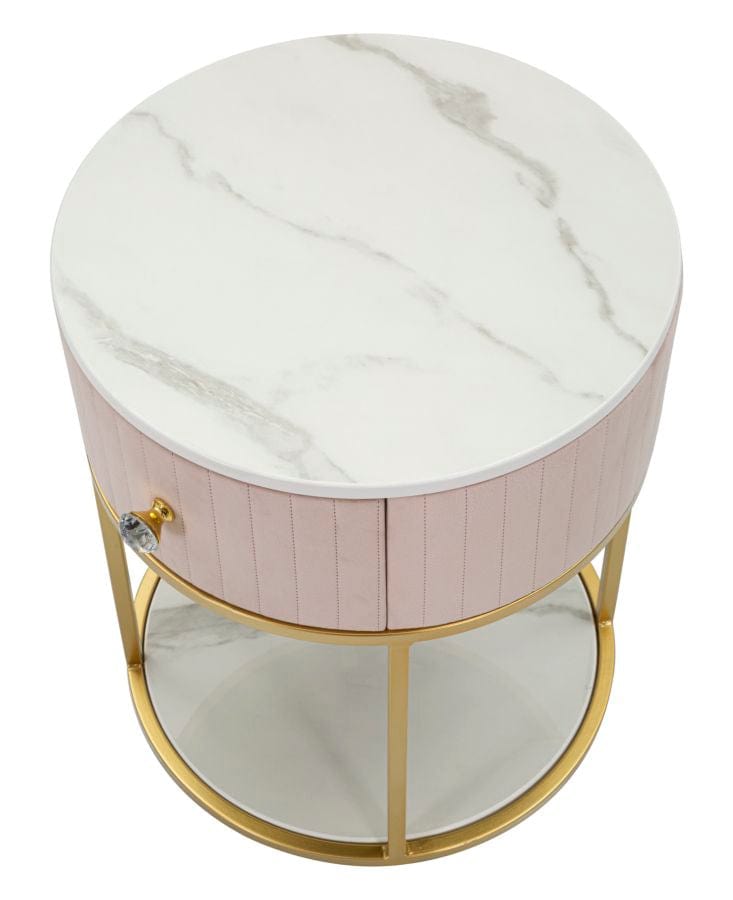 Mauro Ferretti BED SIDE MONTPELLIER PINK CM Ø 42X48