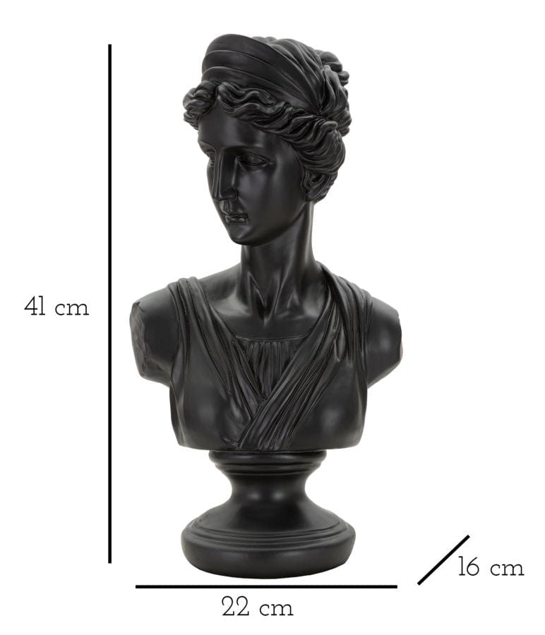 Mauro Ferretti BLACK ROMAN WOMAND STATUE CM 22X16X41