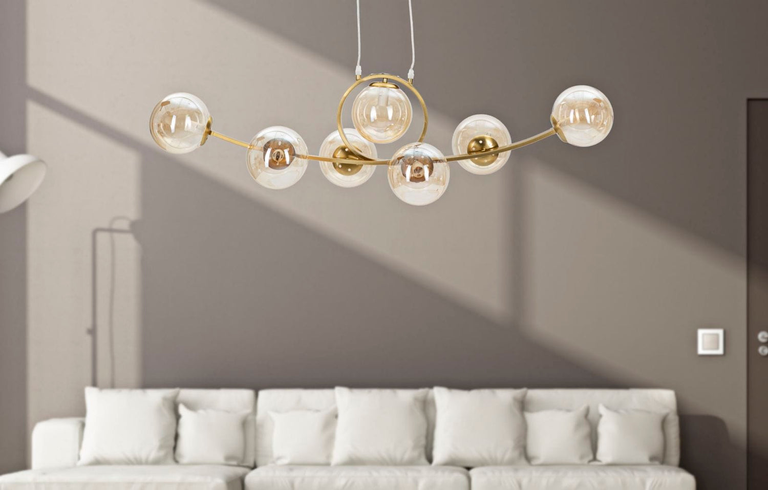 Mauro Ferretti CEILING LAMP JAPAN 7 LIGHTS CM 115X30X36