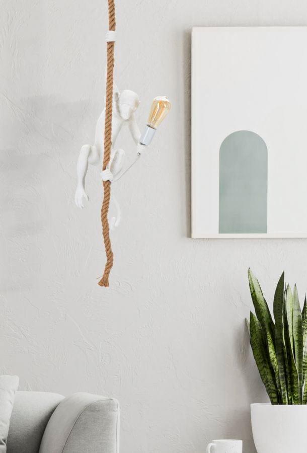 Mauro Ferretti CEILING LAMP MONKEY WHITE CM Ø 27X32X60