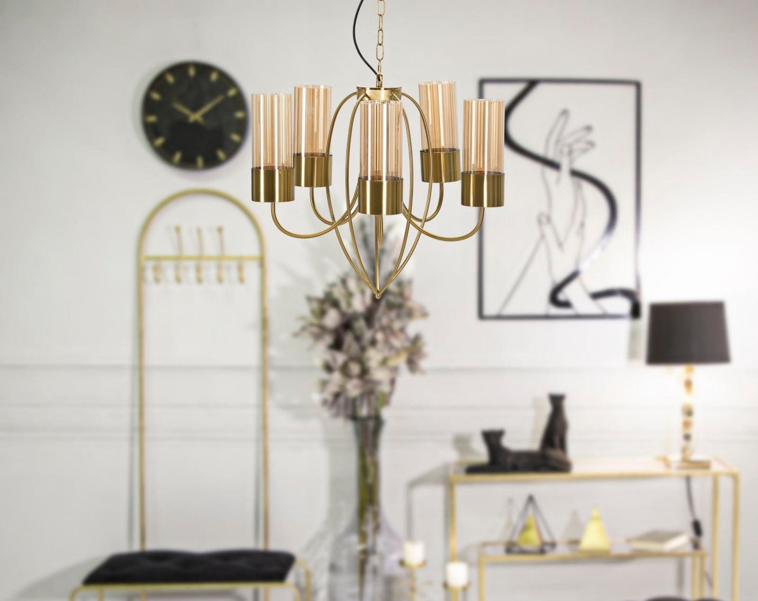 Mauro Ferretti CEILING LAMP VERSAILLES 5 LIGHTS CM Ø 80X103