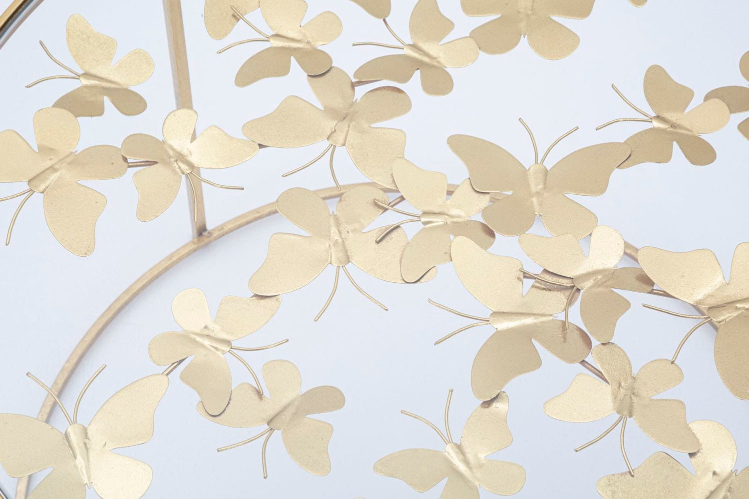 Mauro Ferretti COFFEE TABLE BUTTERFLIES CM Ø 60X40,5